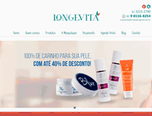 Tablet Screenshot of farmacialongevita.com.br